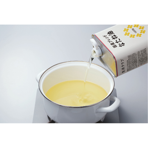 国産ブレンドなたね油角缶 ｜生協の食材宅配 生活クラブの