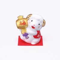 薬師窯錦彩招福未（小槌持ち）1組