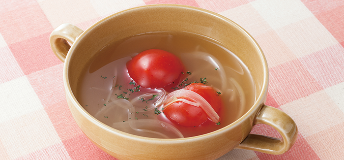 中玉トマトの簡単スープ