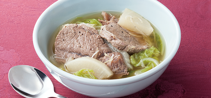 牛スネ肉の韓国風スープ