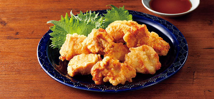 鶏肉ムネでサクサクとり天