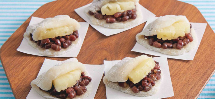 レンジでつくれる！ パインアップル大福