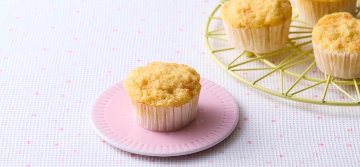 ヨーグルトと人参の蒸しパン
