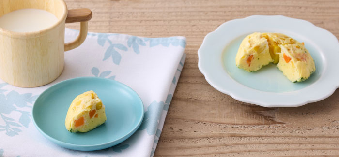 レンジでつくるミニオムレツ