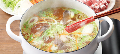 ①くるっと切り落とし牛しゃぶ