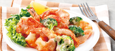 ②揚げ焼きでつくるえびマヨ