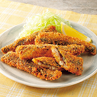 フライパンでいわしのガーリックフライ