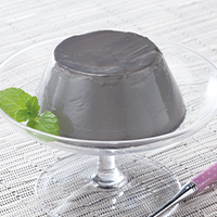 豆乳プリン　黒ごま