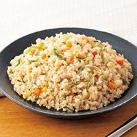 九条ねぎとしらすのチャーハン