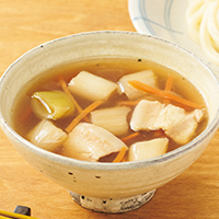 豚バラねぎ入り・うどんのつけ汁