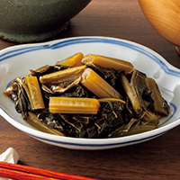カット野沢菜しょうゆ漬